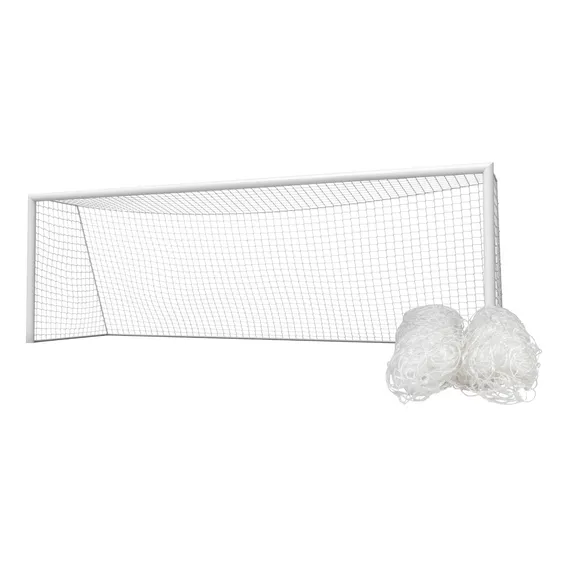 Par Rede Gol Salão Fio 6mm Nylon Com Proteção Uv Foto 1