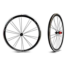 Par Roda Bicicleta Aro 700 Speed Vzan Concept Clincher Cor Preto Foto mini 1