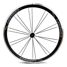 Par Roda Bicicleta Aro 700 Speed Vzan Concept Clincher Cor Preto Foto mini 2