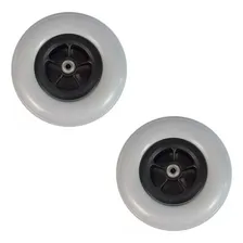 Par Roda Completa Pneu Maciço Aro 8 D400 E D600 Dellamed Foto mini 1