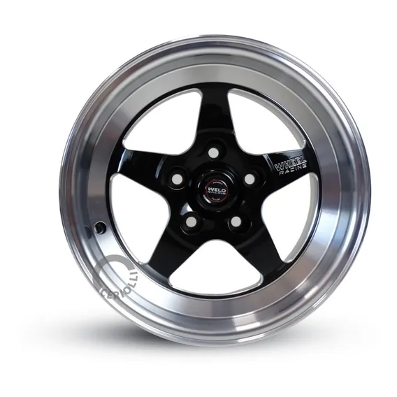 Par Roda Weld Rts 4x100/5x114 Aro 15 Kr Modelo C14 + Bicos Cor Tala 8 5x114 Foto 1