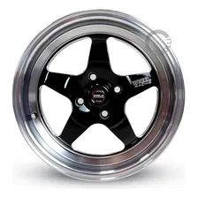 Par Roda Weld Rts 4x100 Preta Diam. +bicos C14 Cor C14 Tala 8 4x100 Foto mini 3
