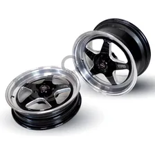 Par Roda Weld Rts 4x100 Preta Diam. +bicos C14 Cor C14 Tala 8 4x100 Foto mini 2