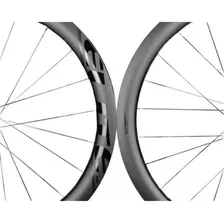Par Rodas Elite Wheels Marvel 50mm Carbono Disc Tubeless Cor Preto Foto mini 3