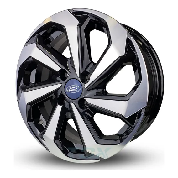 Par Rodas Tarantula Aro 15 Ford Ecosport (2 Unidades) +bicos Cor Diamantado Preto Foto 1
