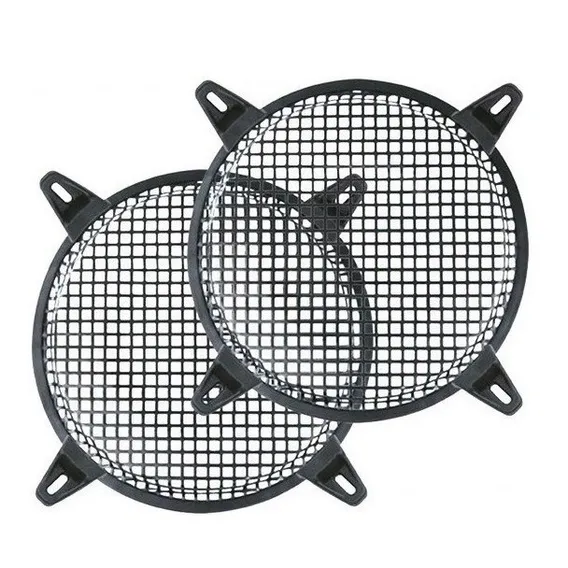 Par Telas Metal P/ Auto Falante 10 Pol. Som Automotivo Arlem Cor Preto Foto 1