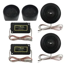 Par Tweeter Audiophonic Com Crossover(50wrms/seda) Cor Preto Foto mini  2