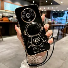Para Honor Magic5 Lite/5 Caixa Do Telefone M贸vel Astronauta Cor Negro For Honor Magic5lite Foto mini 4