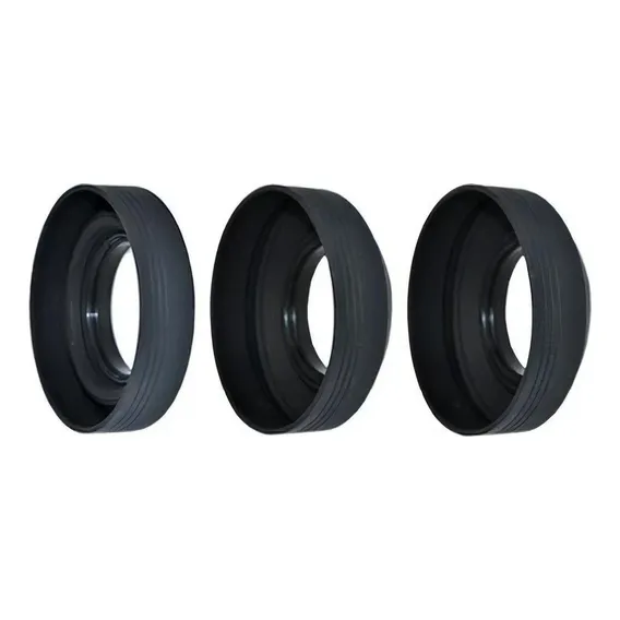 Para-sol De Silicone 3 Em 1 - 62mm Foto 1