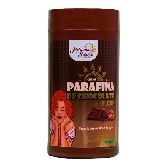Parafina De Chocolate Com Urucum Melanina Bronze 1 Kg Foto 1