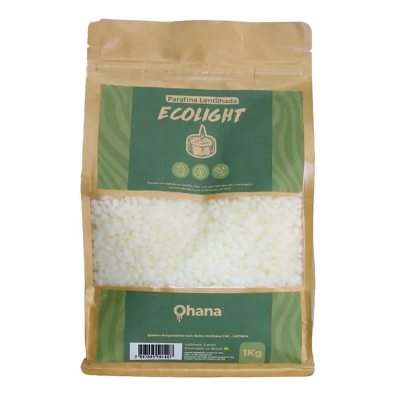 Parafina Pura Ecol贸gica Lentilhada Macro Para Velas 1 Kg Foto 1