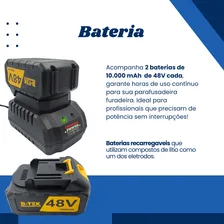 Parafusadeira Chave De Impacto 1/2 Bateria 48v + Jogo Chaves Cor Amarelo Frequência 50/60 Foto mini 4