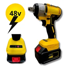 Parafusadeira Chave Impacto Duas Baterias Lítio 48v Bivolt Foto mini 4