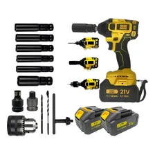 Parafusadeira Chave Impacto Pneumatica 3 Bater + 63 Soquetes Cor Amarelo Preta 110v/220v Foto mini 2