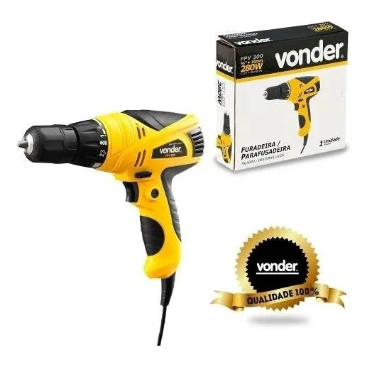 Parafusadeira E Furadeira 3/8 Pol 280w Fpv-300 Vonder 110V Foto 1