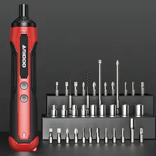 Parafusadeira Eletrica Ferramentas Elétricas Conjunto De 30 Conjunto 9.8v Mini Parafusadeira Elétrica Portátil Conjunto De Furadeira Elétrica Usb Recarregável Sem Fio Ligh Eixo Universal, Wicopet Foto mini 2