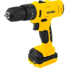 Parafusadeira/furadeira com impacto a Bateria 12v 127/220V Pfv120i - Vonder Cor Amarelo Maleta com acessórios 127/220V Foto mini  3