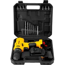 Parafusadeira/furadeira com impacto a Bateria 12v 127/220V Pfv120i - Vonder Cor Amarelo Maleta com acessórios 127/220V Foto mini 4