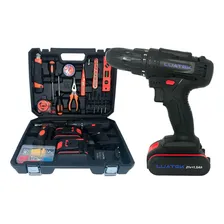 Parafusadeira Furadeira Marca Luatek 21v C/ Ferramentas 2 Baterias Cor Preto 110v/220v Modelo LWJ-219 Foto mini 1