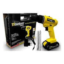 Parafusadeira Furadeira Sem Fio 12v Bivolt Com Carregador Titanium Foto mini 1