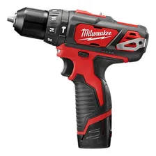 Parafusadeira Impacto 3/8 12v Bateria 2ah Milwaukee 2408-159 Cor Vermelho 110v/220v Foto mini 2