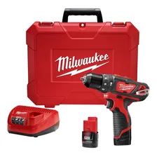 Parafusadeira Impacto 3/8 12v Bateria 2ah Milwaukee 2408-159 Cor Vermelho 110v/220v Foto mini 1