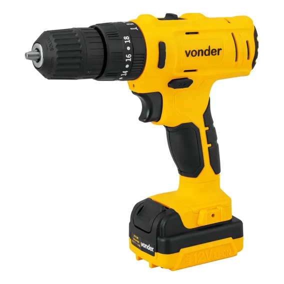 Parafusadeira/furadeira C/ Impacto Vonder 12v Bivolt Pfv120i Foto 1