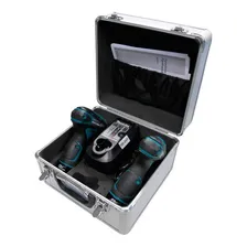 Parafusadera Furadeira Impacto 2 Bat Bivolt Dk1493 Makita Cor Azul-turquesa 110V/220V Foto mini  2