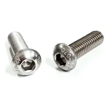 Parafuso Allen Cabeça Abaulada M6 X 20mm Inox - 10 Peças Foto mini  2