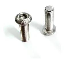Parafuso Allen Cabeça Abaulada M6 X 20mm Inox - 10 Peças Foto  mini 1