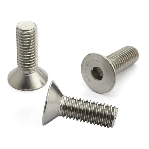 Parafuso Allen Inox Cabeça Chata Cônica M5 X 25mm Kit 50 Pçs Foto 1