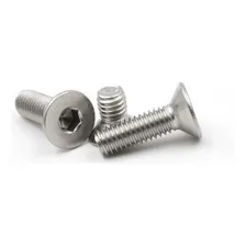 Parafuso Allen Inox Cabeça Chata Cônica M5 X 25mm Kit 50 Pçs Foto mini 4