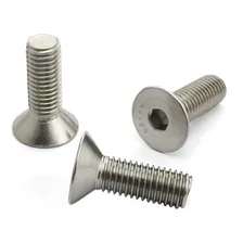 Parafuso Allen Inox Cabeça Chata Cônica M3 X 10mm Kit 10 Pçs Foto  mini 1