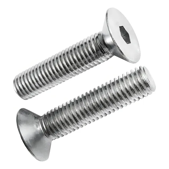 Parafuso Allen Inox Cabeça Chata Cônica M4 X 16mm Kit 10 Pçs Foto 1