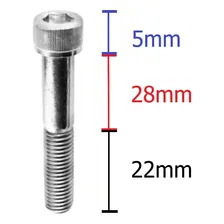 Parafuso Allen Inox M5 X 50 Cabeça Cilíndrica M5x50 - 20un Foto mini 4