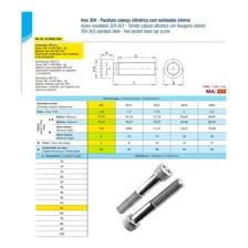 Parafuso Allen Inox M8 X 50 Cabeça Cilíndrica M8x50 - 10un Foto mini 3