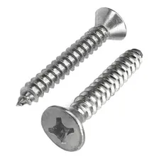 Parafuso Atarraxante Chata Phillips Inox 5.5 X 38 - 100 Pçs Foto mini 1