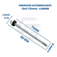 Parafuso Auto Brocante Sextavado 12 X 3 - 100 Unidades Foto mini 2