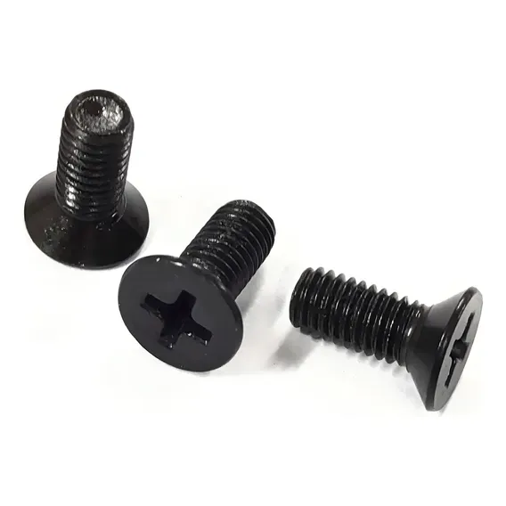 Parafuso Chato Phillips M3 X 10mm Oxidado Preto - 10 Pçs Foto 1