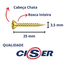 Parafuso Chip Para Madeira Mdf 3,5x25 Phillips 1000un - Cx Foto mini 4