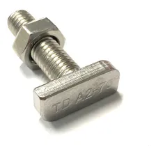 Parafuso Martelo M8 X 30mm Com Porcas Inox - 10 Foto mini 1