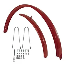 Paralama Para Bike Aro 26 Monark Caloi Completo Vermelho Foto  mini 1