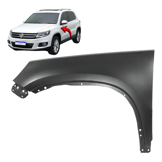 Paralama Tiguan 2009 2010 2011 2012 2013 2014 A 2017 L.e Cor Preto Esquerdo Foto 1