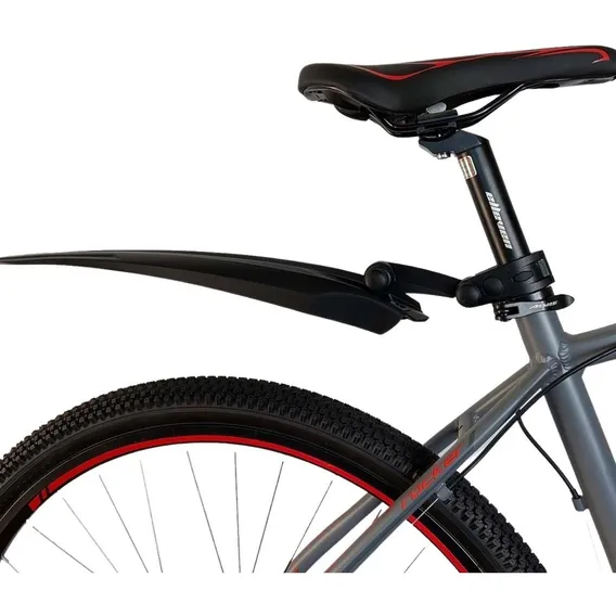 Paralamas Para Bicicleta Bike Aro 24 29 Dianteiro Traseiro Cor Preto Foto 1