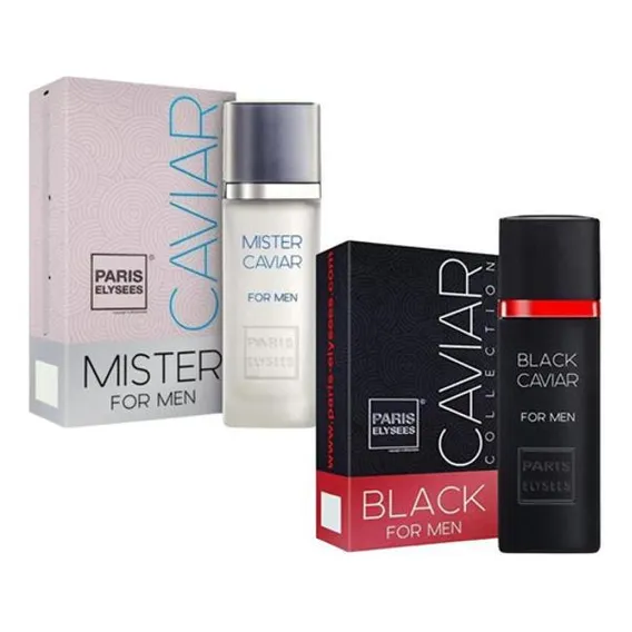 Paris Elysees Caviar Black: Luxo Exclusivo Com Miste Caviar Paris Elysees Edt 100ml Para Masculino Foto 1