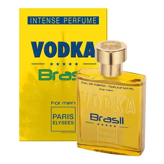 Paris Elysees Vodka Brasil Amarelo Edt 0.1l Para Masculino Foto 1
