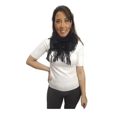 Pashimina Cachecol Lenço Xale Echarpe Estampada Cor Preto Tamanho U Foto mini  2