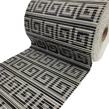 Passadeira Antiderrapante Labirinto Preto 1m X 43cm Larg Foto mini 1