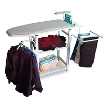 Passadeira Tabua De Passar Mesa De Passar Roupa Multiuso Cor Tábua De Passar Multiuso Branca Lisa Foto  mini 1