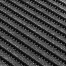 Passadeira Tapete Antiderrapante Duna Soft 43cm Preto 4 Metros Desenho do Tecido Liso Bella Casa Foto mini 3